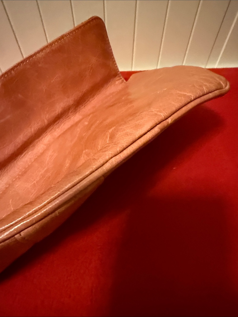Vintage HOBO International Leather Buckle Clutch Wristlet Bag - Picture 9 of 10